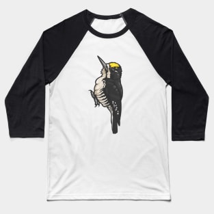 Black-Backed Woodpecker Baseball T-Shirt